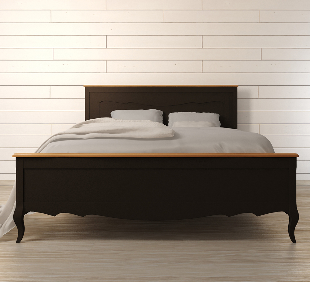Дизайнерская кровать "Leontina Black" 180*200
