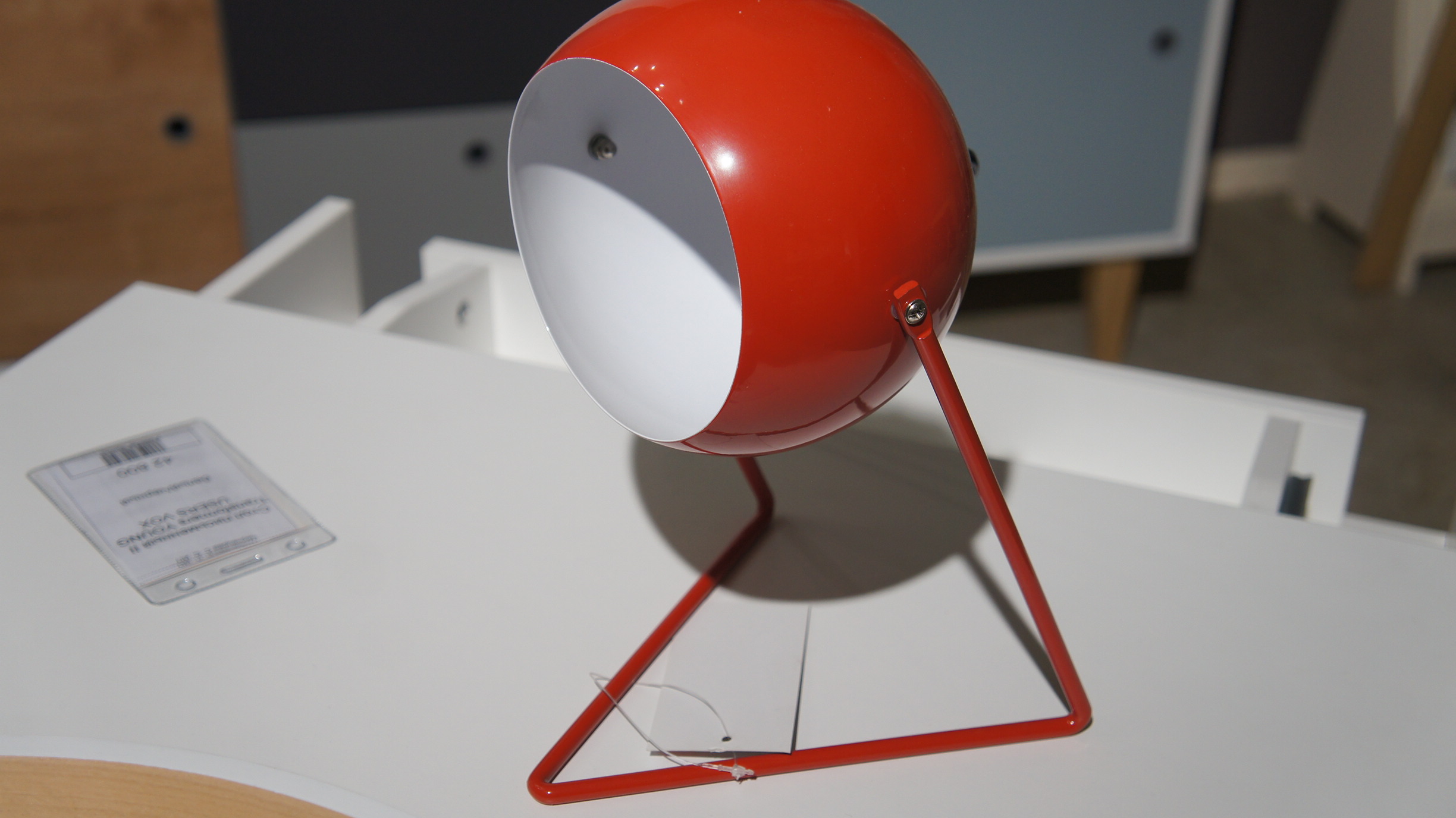 Лампа настольная EMO, красный металл VOX 